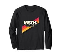 Retro 80s Matematica L'unico Soggetto Che Conta Maglia a Manica