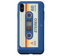 Retro 80's Music Cassette Tape Pretend Costume Graphic Blue Custodia per iPhone XS Max
