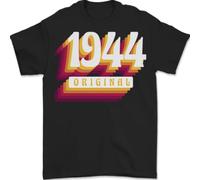 Retro 82° Compleanno Originale 1944 T-Shirt Da Uomo 100% Cotone