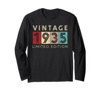 Retro 87 Anni Vintage 1935 Edizione Limitata 87° Compleanno Maglia a Manica