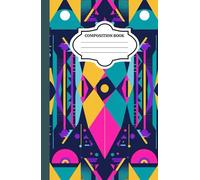 Retro 90s Geometric Composition Notebook: Bold Colorful Memphis Style Pattern, Wide Ruled, 100 Pages: Fun and Vibrant 1990s Geometric Pattern Notebook ... Work, or Personal Journaling - Wide Ruled
