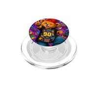 Retro 90s Nostalgia Cute Teddy Bear Hip Hop Cassette Graphic PopSockets PopGrip per MagSafe