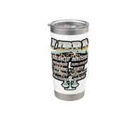 Retro 90s Rock Libra Zodiac Birthday Traits Graphic Bicchiere termico in acciaio inox doppia parete