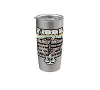 Retro 90s Rock Libra Zodiac Birthday Traits Graphic Bicchiere termico in acciaio inox doppia parete