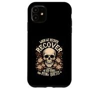 Retro Addiction Recovery Narcotics Anonimo Sobriety Skull Custodia per iPhone 11