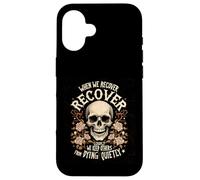 Retro Addiction Recovery Narcotics Anonimo Sobriety Skull Custodia per iPhone 16