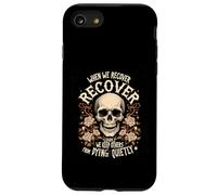 Retro Addiction Recovery Narcotics Anonimo Sobriety Skull Custodia per iPhone SE (2020) / 7/8