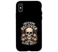 Retro Addiction Recovery Narcotics Anonimo Sobriety Skull Custodia per iPhone X/XS