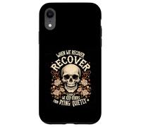 Retro Addiction Recovery Narcotics Anonimo Sobriety Skull Custodia per iPhone XR