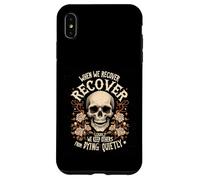 Retro Addiction Recovery Narcotics Anonimo Sobriety Skull Custodia per iPhone XS Max