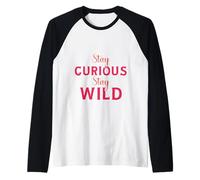 Retro Adventure Typography Inspirational Positive Quote Fun Maglia con Maniche Raglan