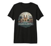 Retro Aguascalientes Paesaggio Vintage Souvenir Maglietta Premium