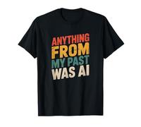 Retro AI Nostalgia Citazione angosciata Design Vintage Maglietta