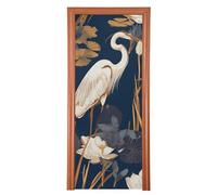 Retro Aironi e Ninfee Natale Door Covers 91,4 x 248,9 cm Just Married Banner Holiday Party Supplies L