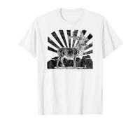 Retro Alce Vintage Natura Grafica Maglietta