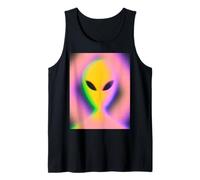 Retro Alien Aura Psychedelic Rainbow Aesthetic Cryptozoology Canotta