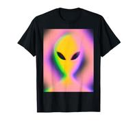 Retro Alien Aura Psychedelic Rainbow Aesthetic Cryptozoology Maglietta