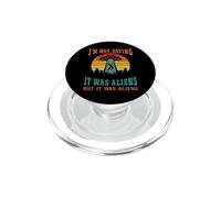 Retro Alieno UFO che non dice Alieni extraterrestri retrò PopSockets PopGrip per MagSafe