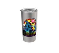 Retro Alieno UFO Non Dicendo Alieni Extraterrestri Retro Bicchiere termico in acciaio inox doppia parete