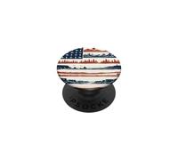 Retrò All'aperto Paesaggio Montagne Foresta Deserto Scena PopSockets PopGrip Adesivo