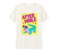 Retro Alligator Occhiali da Sole Dopo Mentre Maglietta Premium