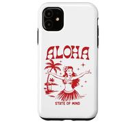 Retro Aloha Hula Girl Vintage Hawaiian Island State of Mind Custodia per iPhone 11
