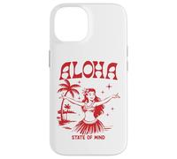 Retro Aloha Hula Girl Vintage Hawaiian Island State of Mind Custodia per iPhone 14