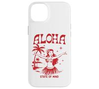 Retro Aloha Hula Girl Vintage Hawaiian Island State of Mind Custodia per iPhone 14 Plus