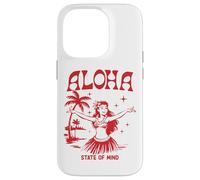 Retro Aloha Hula Girl Vintage Hawaiian Island State of Mind Custodia per iPhone 14 Pro