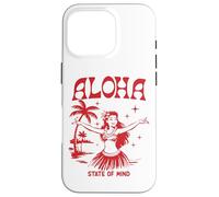Retro Aloha Hula Girl Vintage Hawaiian Island State of Mind Custodia per iPhone 16 Pro