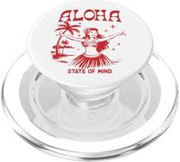 Retro Aloha Hula Girl Vintage Hawaiian Island State of Mind PopSockets PopGrip per MagSafe
