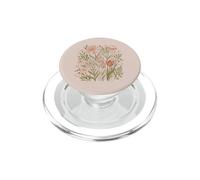 Retro Animal Print Wildflower Flowers Boho Floral Aesthetic PopSockets PopGrip per MagSafe