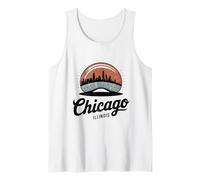 Retro Anni '70 Chicago Illinois Downtow The Bean Canotta