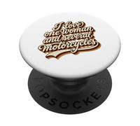 Retro anni '70 I Love One Woman E Diverse Moto PopSockets PopGrip Adesivo