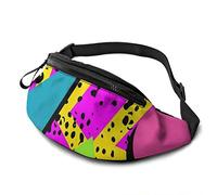 retrò anni '80 da corsa durevole per uomo Donna con cuffia Ampio scomparto sul petto Borsa a tracolla per passeggiate Escursionismo Sport Marathon Camp Shopping