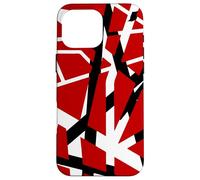 Retro anni '80 Rosso Nero Bianco Glam Rock Hair Metal Music Custodia per iPhone 16 Pro Max