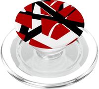 Retro anni '80 Rosso Nero Bianco Glam Rock Hair Metal Music PopSockets PopGrip per MagSafe