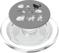 Retro anni '90 Amante Gatto Vintage Gattino Carino Y2K Tatuaggio Pet Cats PopSockets PopGrip per MagSafe