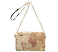 Retro Antica Mappa Moda Piccola Crossbody Borse Per Le Donne In Pelle Vegana Casual Delle Donne Della Borsa Della Spalla Zip Borse