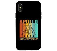 Retro Apollo 1969 Modulo Lunare Apollo 11 Sbarco sulla Luna Custodia per iPhone X/XS