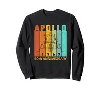 Retro Apollo 1969 Modulo Lunare Apollo 11 Sbarco sulla Luna Felpa