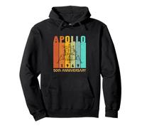 Retro Apollo 1969 Modulo Lunare Apollo 11 Sbarco sulla Luna Felpa con Cappuccio