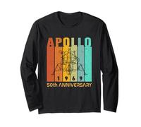 Retro Apollo 1969 Modulo Lunare Apollo 11 Sbarco sulla Luna Maglia a Manica
