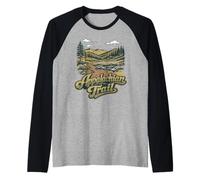 Retro Appalachian Trail Vintage Style 80s National Park Maglia con Maniche Raglan
