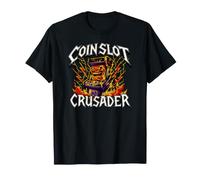 Retro Arcade Gamer Coinslot Crusader Maglietta
