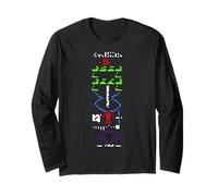 retrò Arcade Gamer Pixel Art Nostalgico Anni '80 Maglia a Manica