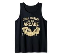 retrò Arcade Gamer Umorismo Nostalgico Videogioco Terapia Scherzo Canotta