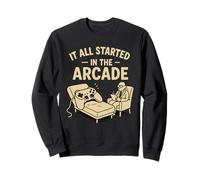 retrò Arcade Gamer Umorismo Nostalgico Videogioco Terapia Scherzo Felpa