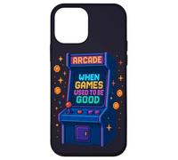 Retro Arcade Machine Joystick Nostalgico Pixel Gioco Vintage Custodia per iPhone 12 mini