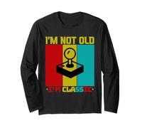 Retro Arcade Non sono vecchio Sono Classic Gamer Design Maglia a Manica